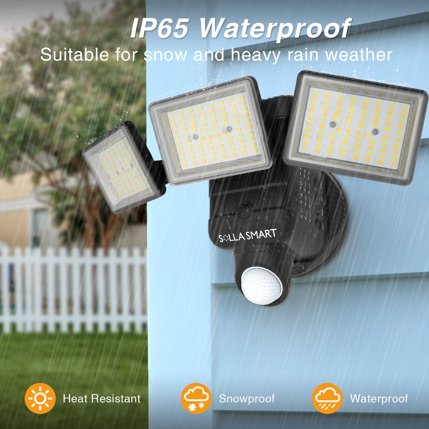 RGBCW Smart LED Security Lights with Wall Sconce, APP-Controlled