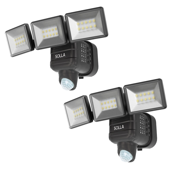 Battery Powered Flood Light, 750LM Dimmable Motion Sensor Security Light