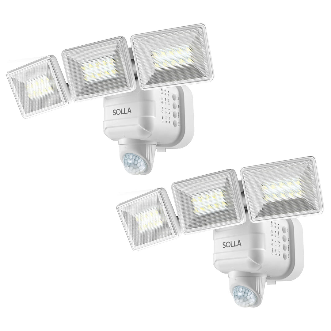Battery Powered Flood Light, 750LM Dimmable Motion Sensor Security Light