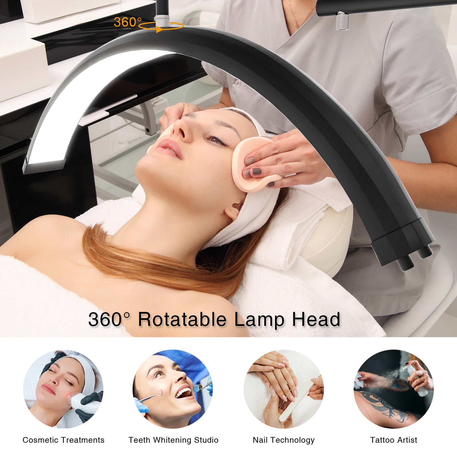 SOLLA Lash Light for Eyelash Extensions, 28 Inch Dimmable LED Lash Lam