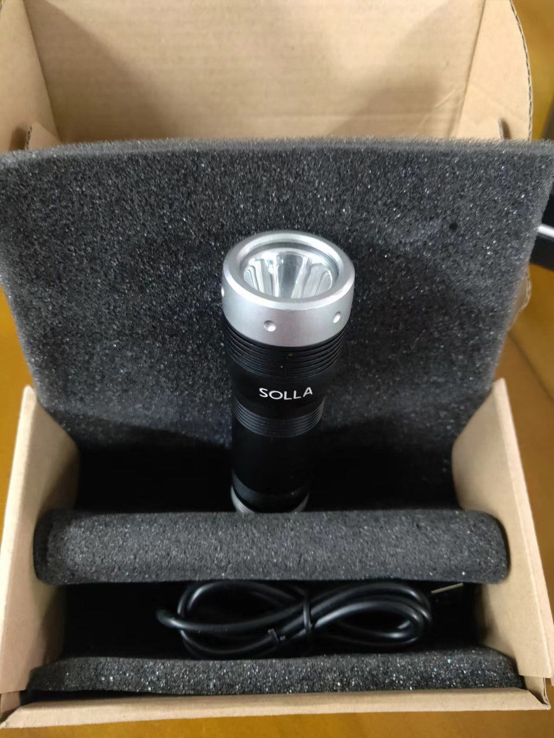 SOLLA Electric Torches for Lighting, High Lumens and 3 Modes, Waterproof Portable Pocket Flash Light for Emergency, Camping, and Outdoor Use