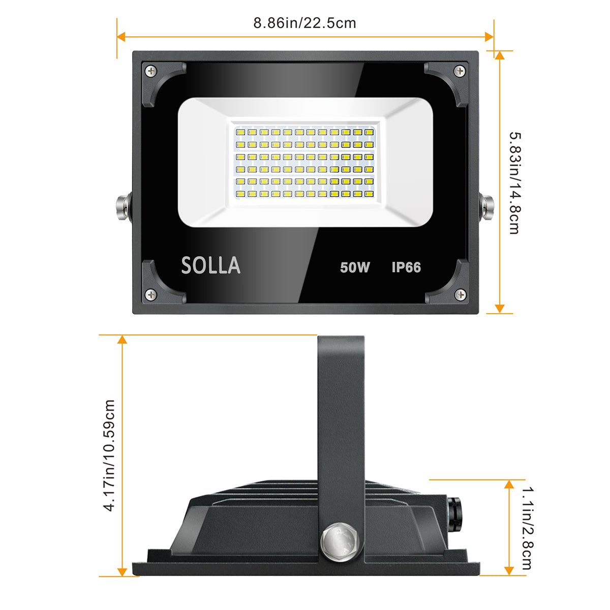 LED Flood Light IP66, 50W 100W 150W 200W, 1 Pack and 2 Pack