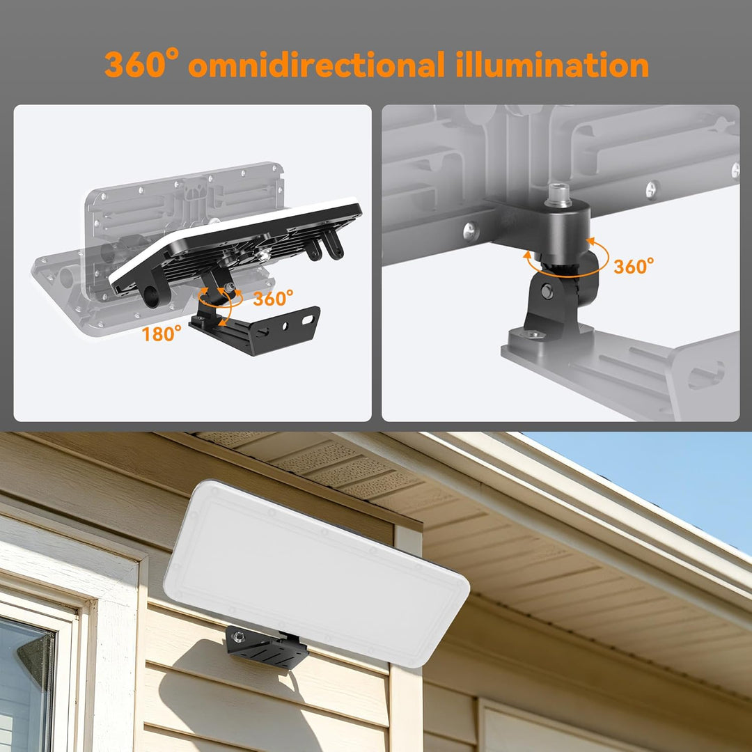 LED Flood Lights Outdoor 100W-500W, 2026 Lite New Upgraded Security Light, 10000LM-50000LM Super Bright Stadium Lights, 6000K Daylight White, IP65 Waterproof, Adjustable Exterior Floodlight for House Yard Garage