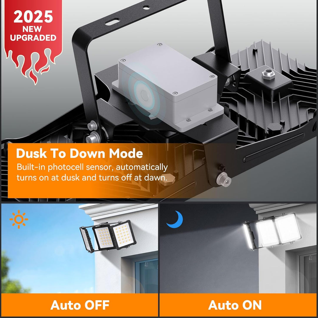 500W Outdoor LED Flood Light, 50000lm Super Bright Floodlight, IP66