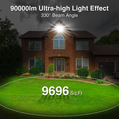 SOLLA 2024 New Upgraded Ultra Bright LED Flood Light Outdoor 100-600W 15000-90000lm Super Bright Security Lights, 5000K Daylight White, IP66 Waterproof Adjustable Exterior Floodlight for Yard, Street, Stadium