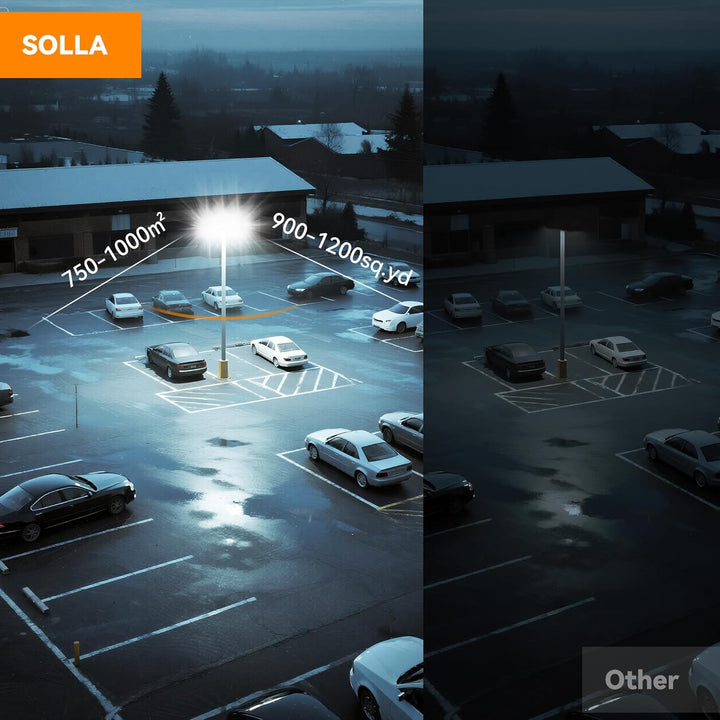 900W LED Outdoor Flood Light, 90000LM Super Bright Stadium Light, 6000K Daylight White, IP66 Waterproof 3 Heads Adjustable Outdoor Floodlights for Backyard, Parking Lot, Court, Field