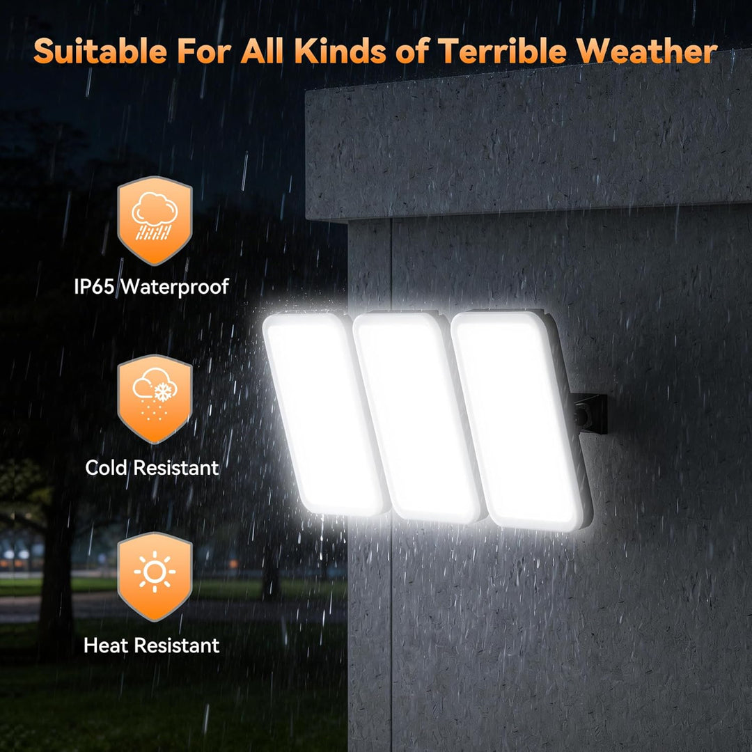 SOLLA 2026 Plus New Upgraded LED Flood Light Outdoor 100W-500W, 10000LM-50000LM 6000K Daylight White Stadium Lights, IP65 Waterproof, Adjustable Outdoor Floodlight for Yards,Driveway, Garage,Barn