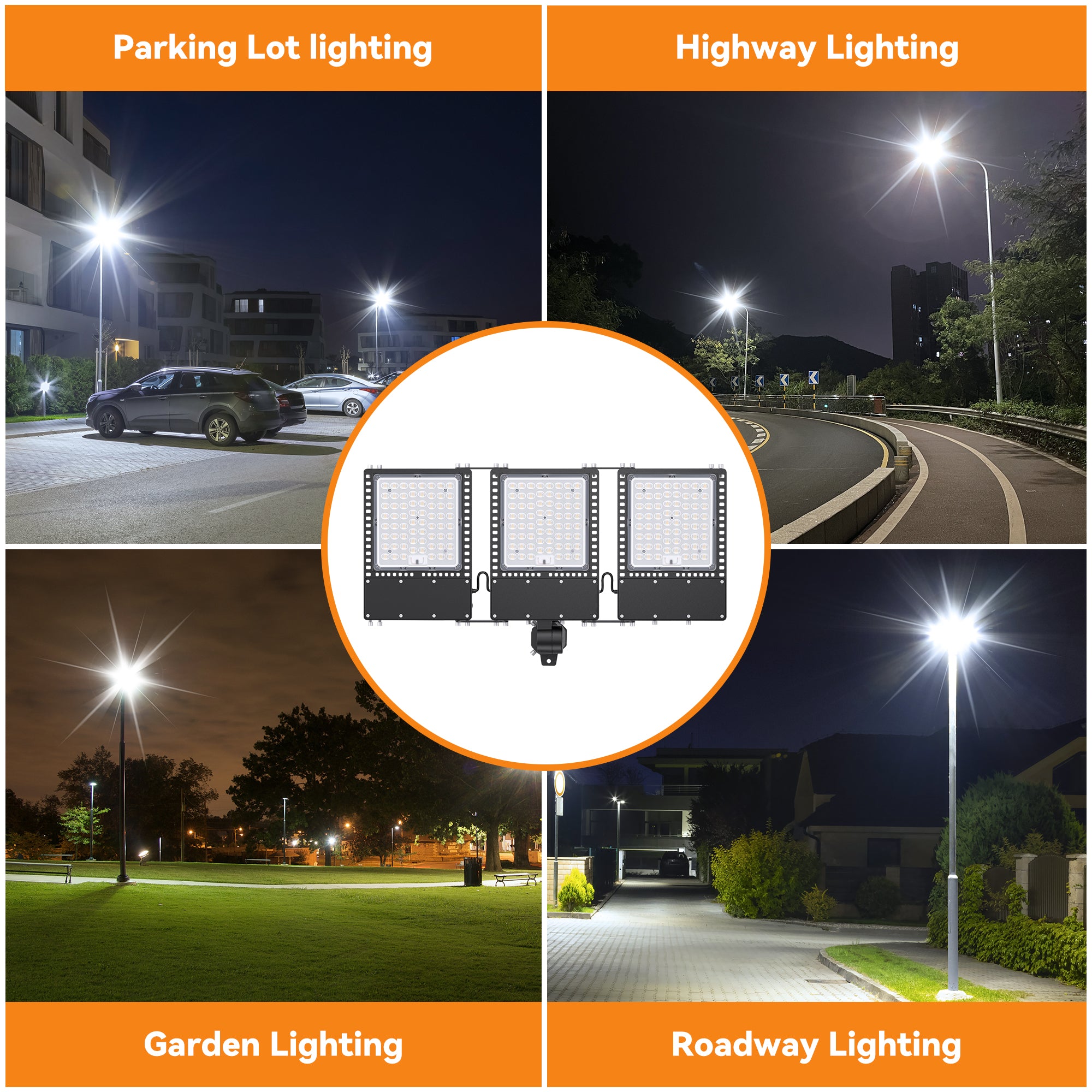 SOLLA 2025 New Upgraded 450W Dusk to Dawn LED Parking Lot Light 67500l