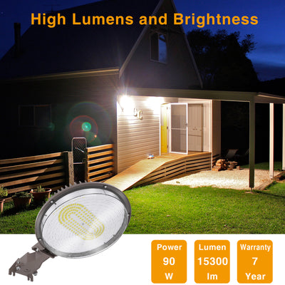 LED Barn Light Outdoor,170LM/W Dusk to Dawn Outdoor Light with Photocell, 5000K Daylight IP67 Waterproof