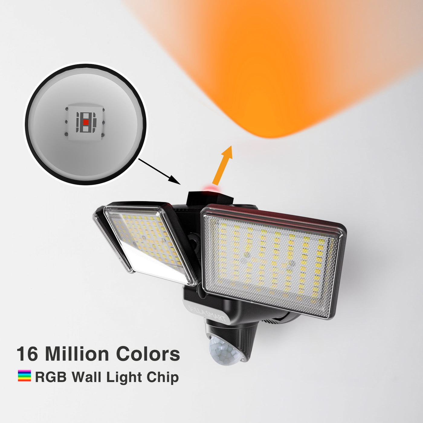 Smart LED Security Light with Wall Sconce, App Controlled