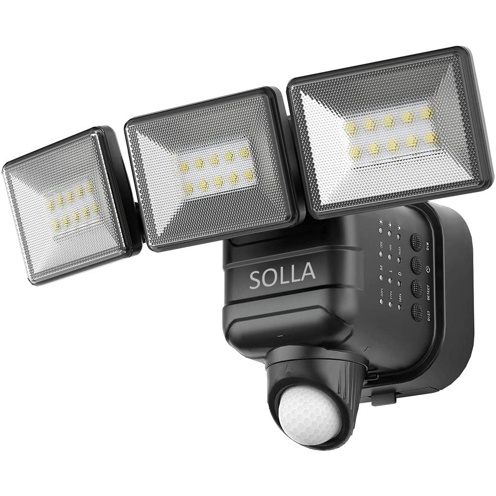 Battery Powered Flood Light, 750LM Dimmable Motion Sensor Security Light